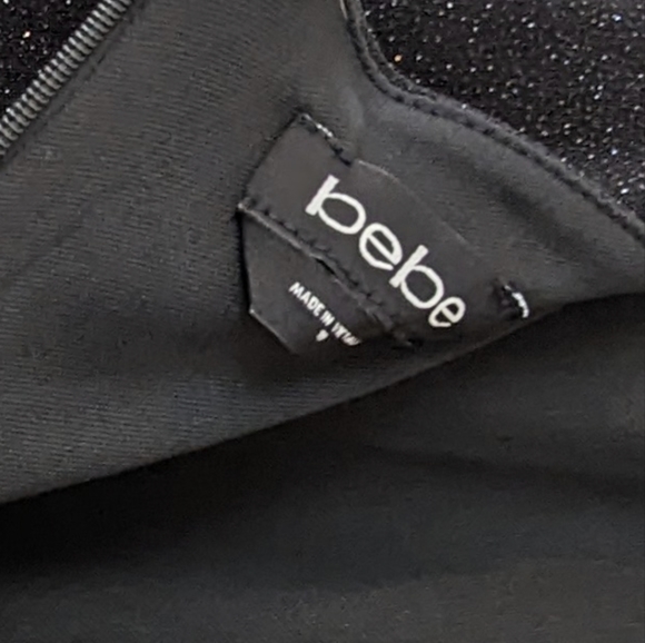 💥2XHost Pick💥 Bebe Black Party Cocktail Dress With Sparkles! Size 10 - Picture 8 of 9